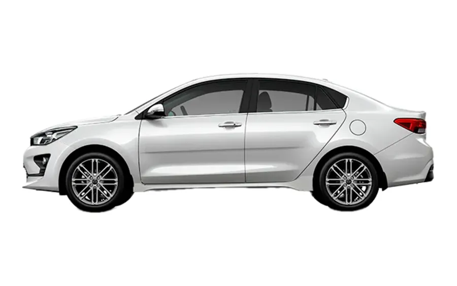 Kia Rio seen from the side