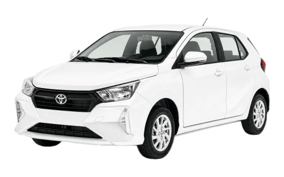 Toyota Agya disponible para renta en Managua