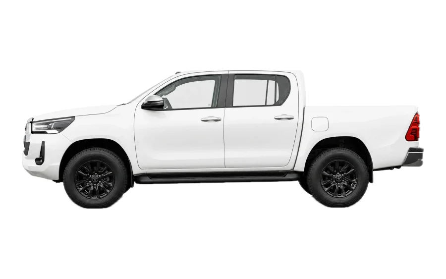 Toyota Hilux visto de lado